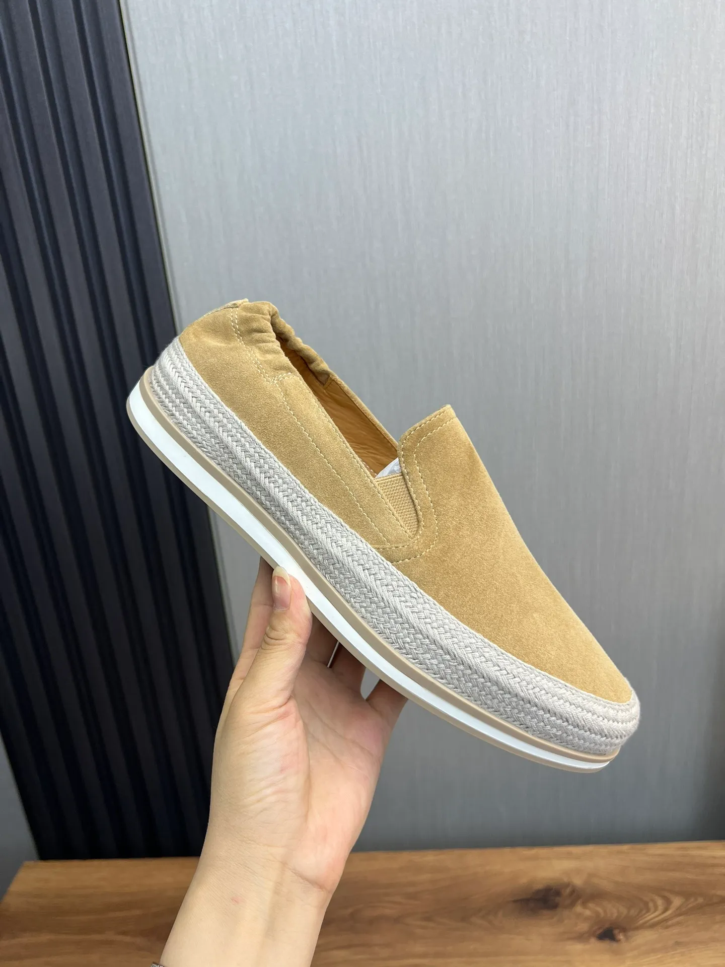 Men's shoes 💰540💰 [PRADA] Men's shoes are popular in the counter, official website is synchronized, 1 high-quality shipment ✔️Original frosted cowhide + cowhide lining, 1🆚1 replica, original sole, 38-45 (45 customized, non-refundable)